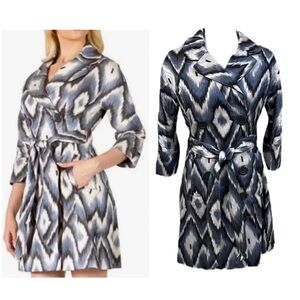 Vertigo Paris double-breasted trench coat raincoat, Sz. Medium